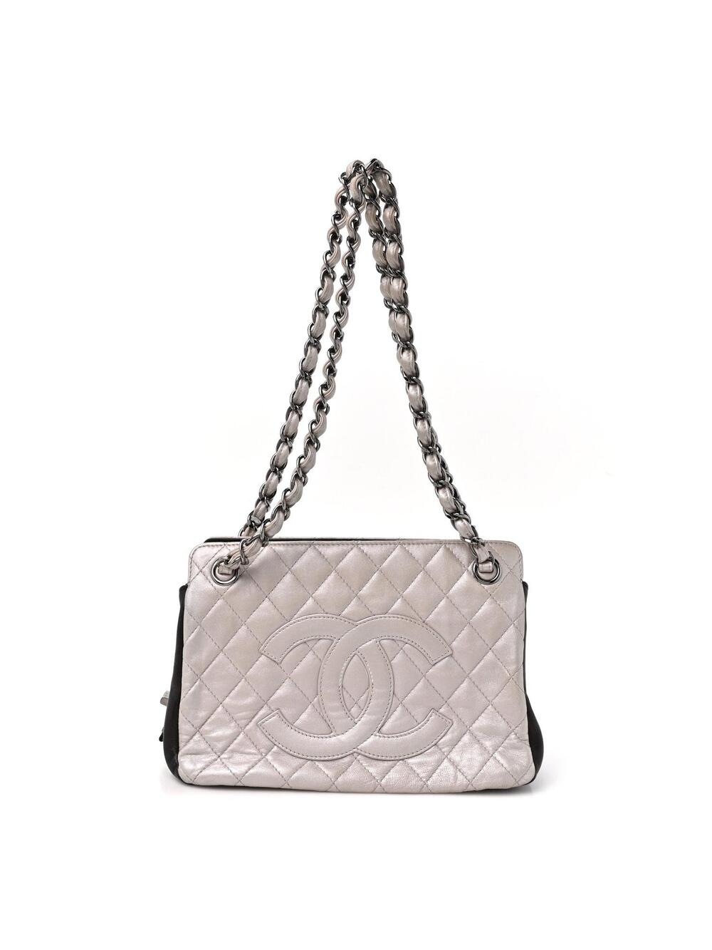 Chanel Metallic Calfskin Quilted Cc #361732C13B